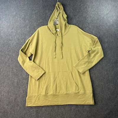 Sudadera con Capucha J. Jill Para Mujer Pequeña Amarillo Mostaza Sudadera con Capucha Pullover Canguro Foto 1 de 4