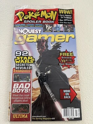 Inquest Gamer Magazine July 1999 Pokemon Guide  Magic and the gathering Stickers - Image 1 of 4
