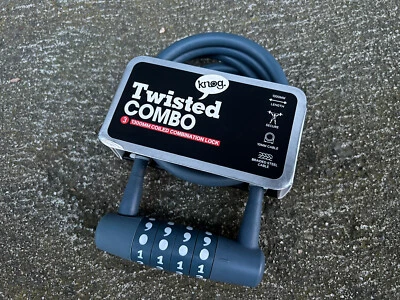 Knog 1300mm Coiled Combination Cable Lock, Indigo - Image 1 of 4