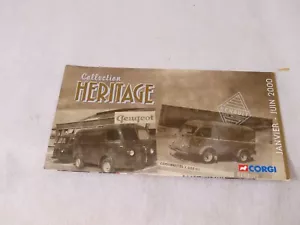 Corgi Katalog HERITAGE 2000 auf Französisch Transporter Peugeot Renault Rover - Bild 1 von 8