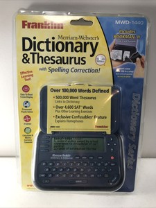 New Franklin Pocket Electronic Dictionary & Thesaurus Merriam Webster  MWD 1440