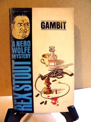 GAMBIT: A NERO WOLFE MYSTERY By Rex Stout Paperback 1964 Edition - Image 1 of 4