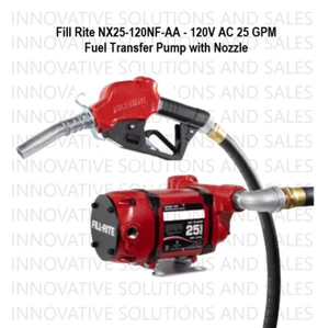 Fill Rite NX25-120NF-AA - 120V AC 25 GPM Fuel Transfer Pump with Nozzle - Picture 1 of 2