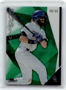 CHARLIE BLACKMON 2015 Topps Finest GREEN Refractor 88/99 Card Rockies #95 SP - Picture 1 of 2