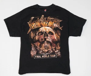Slayer Final World Tour 2019 Shirt Men's Large Black Band Tee Asheville NC - Picture 1 of 17