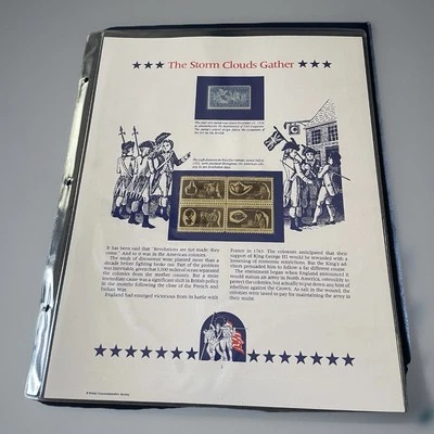 USA Stamp Series Panel THE STORM CLOUDS GATHER Postal Commemorative Society Pg 1 - Image 1 of 4