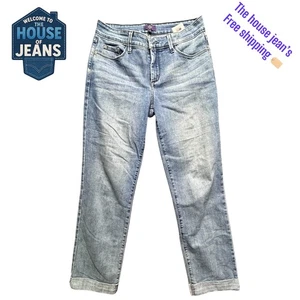 NYDJ Women’s Ankle Jeans Size 4 Made in USA Light Wash Stretch Slim Fit Denim - Bild 1 von 16