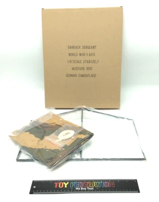 Barrack Sergeant World War II 1/6 Scale STABSZELT Mustard Tent German Camouflage - Image 1 of 4