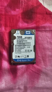 Western Digital 750GB WD7500BPVT-60HXZT3 2.5" SATA HARD DRIVE WD - DCM: EHCTJBN - Picture 1 of 4
