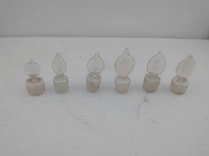 Vintage Glass Bottle Stoppers Flame Top Various Sizes - Picture 1 of 5