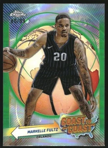 2023-24 Topps Chrome Coast to Coast Green Refractors #CC23 Markelle Fultz /99 - Picture 1 of 2