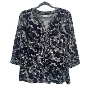 Susan Graver Damen Oberteil Größe S 3/4 Arm Pullover Freizeitkleidung Bluse - Bild 1 von 15