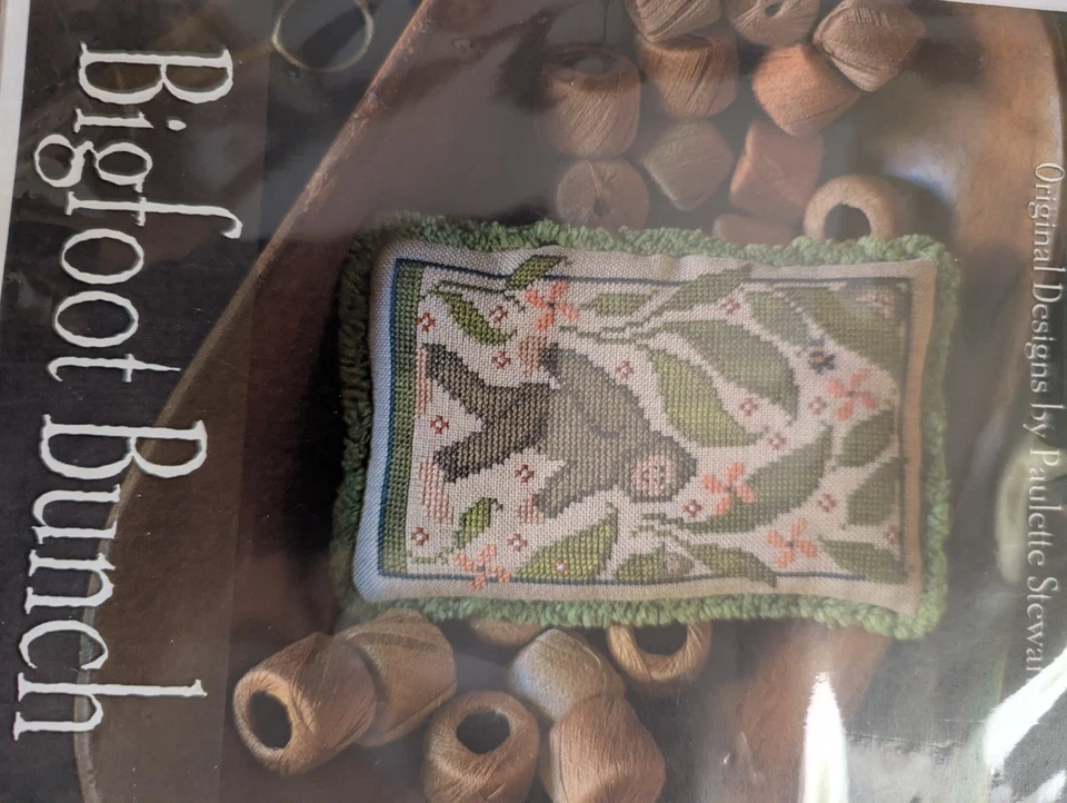 Plum Street Samplers Bigfoot Bunch Counted Cross Stitch Pattern Chart NEW - Image 1 of 1