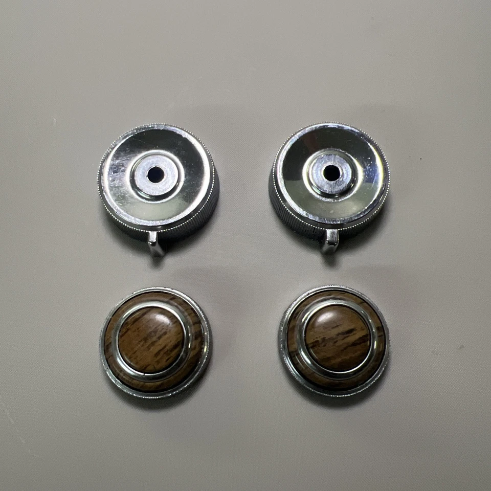 1979 to 1983 Cadillac DeVille Eldorado Fleetwood Radio Knobs Stereo Wood Knob - Image 1 of 4