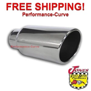 Diesel Polished Stainless Steel Exhaust Tip 4" Inlet - 6" Outlet - 15" Long - Picture 1 of 2