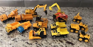 16 Construction Vehicles Tonka, Remco, Buddy L, KJI, Tootsie, Diecast & Plastic - Picture 1 of 1