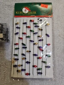 Kurt Adler Christmas mini faux light garland for small trees 9ft NEW IN PACKAGE - Picture 1 of 12