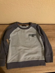 Life and Legend Elbow Patch Top 4 Yrs Long Sleeve Light and Dark Blue Pocket GUC - Picture 1 of 3