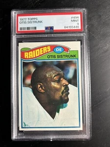 1977 Topps #494 Otis Sistrunk PSA 9 Oakland Raiders MINT Legend - Picture 1 of 2