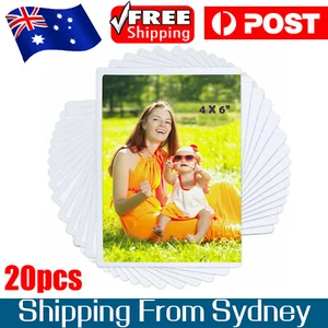 20pcs Magnetic Photo Frames Fridge 4x6 inches Magnet Pictures Clear Pocket - Picture 1 of 10