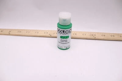 Golden Golden Fluid Acrylic Paint Permanent Green Light 1 oz 2250B-1/SER 4 - Image 1 of 3