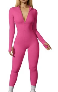 Trikot Hot Pink Damengröße Medium volle Länge, Reißverschlüsse vorne oder hinten - Bild 1 von 2