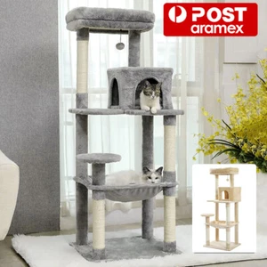 Cat Tree Tower Scratching Post Scratcher Condo House Bed Kitten Toys Furniture - Picture 1 of 12