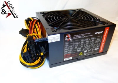550W 550 W Watt Gamer PC Netzteil ATX 20/24 3xSATA 2xIDE P8 P6 PCI-E 14cm SILENT - Bild 1 von 4