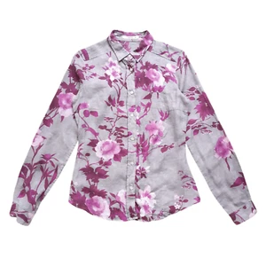 Camisa ETRO Floral Lino Mujer Talla 38 Italia - Imagen 1 de 12
