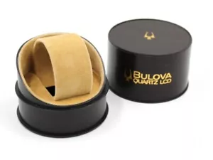 Bulova Scatola Quartz LCD Vintage Anni 60/70 Controscatola Argento E Marrone - Imagen 1 de 3