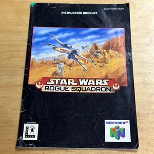 Nintendo 64 N64 Instruction Booklet Manual - Star Wars Rogue Squadron - Picture 1 of 2