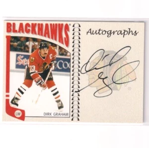 2004-05 In The Game ITG NHL Franchises Series Autographs Dirk Graham Blackhawks - Picture 1 of 2