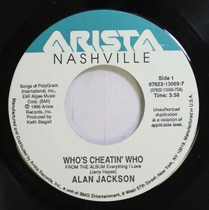 Country 45 Alan Jackson - Who'S Cheatin' who / Buicks To The Moon On Artista - Picture 1 of 2