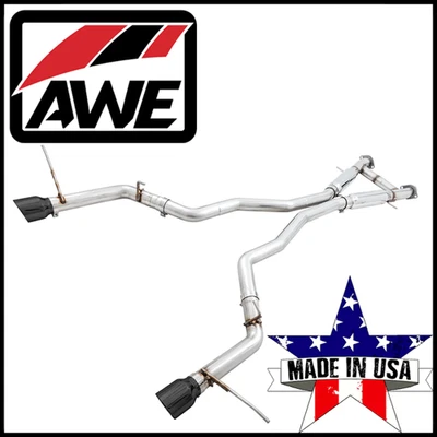 Sistema de escape trasero gato AWE Track 3" para Jeep Grand Cherokee SRT 2014-2021 6,4 L Foto 1 de 4