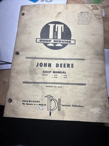 john deere shop manual I&t Service 4030 4230 4430 4630 - Picture 1 of 6