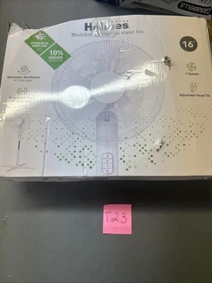 Holmes 16” Blade Breeze Manual Stand Fan – Tested, Works Great – Box Damaged - Image 1 of 4