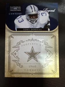 Playoff National Treasures Legend Century Silver 2012/25 Tony Dorsett #196 Salón de la fama - Imagen 1 de 2