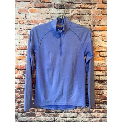 PUMA Golf Damas You-V Cuarto Cremallera Azul Púrpura Camisa Manga Larga Mujer Pequeña Foto 1 de 4