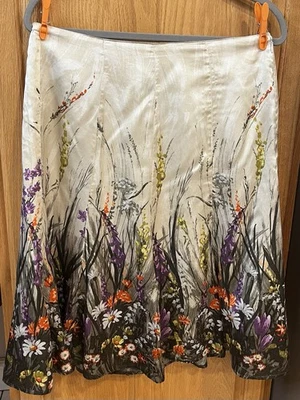 Camisa Chico’s Silk Blend estampa floral múltipla estilo - deslumbrante boho, tamanho 1 - Imagem 1 de 4