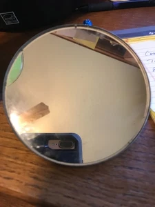 VINTAGE LUCAS MADE IN ENGLAND CAR MIRROR 4 1/4 INCHES - Picture 1 of 2