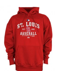 St Louis Cardinals Authentic Hoodie 4XL Tall Therma Base Hooded Sweatshirt MLB - Picture 1 of 2