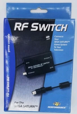 NEW Sega Saturn Vintage Retro Video Game Console RF Switch Performance 1997 TV - Image 1 of 2
