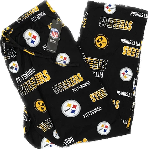NFL Team Apparel Pittsburgh Steelers Men’s Pajama Pants Sleepwear Size Large NEW Cover
