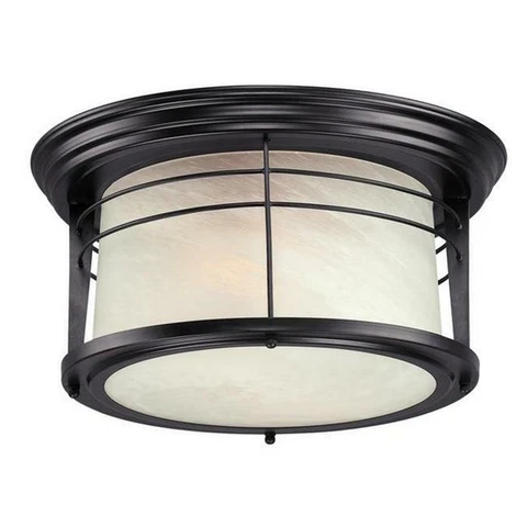 Westinghouse 6674600 Senecaville Two Light Outdoor Flush Mount Fixture  Weath Cover