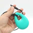 2 Pieces of Silicone Necklace Small Round Pendant Mother Wears Baby Teether