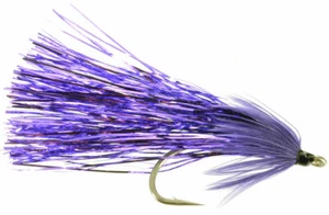 Mosche da pesca a mosca (testa d'acciaio, salmone, trota, basso) Flash Fly Viola (x 6) - Foto 1 di 2
