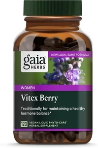 Gaia Herbs Vitex Berry, Chasteberry, Hormone Balance for Women, 120 CT 06/2026 - Picture 1 of 1