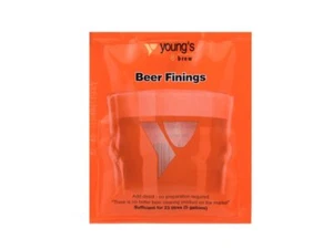 Youngs Beer Finings 30g Sachet Treats 23 Litres 5 Gallons Clearing Homebrew - Picture 1 of 1