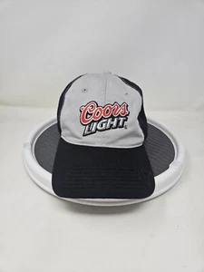 Coors Light Beer Hat Adult Black Gray Adjustable Strapback Used FAST SHIPPING - Picture 1 of 6