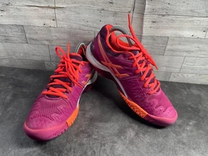 Asics Gel-Resolution 7 Tennis Sneakers Women 8.5 M Red Orange Athletic Shoes - Picture 1 of 22